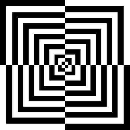 Black and white squaresのイラスト素材