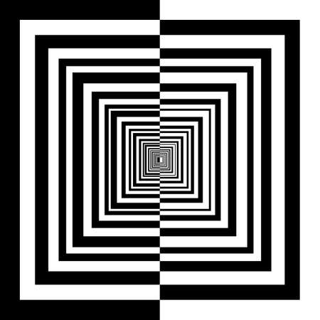 black and white squares ilustrationのイラスト素材