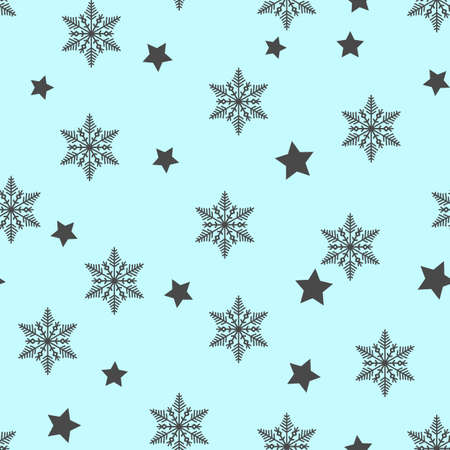 Winter Seamless Snowflake Pattern.  snowflakes seamlessのイラスト素材