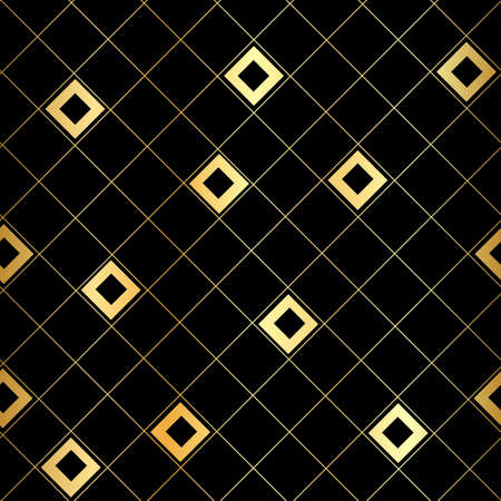 Abstract golden seamless pattern, retro background, fashion goldenl fabric, spring textureのイラスト素材