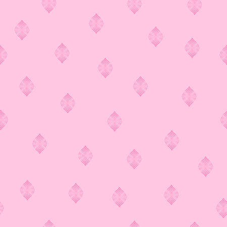 Seamless pattern pink lines geometric vector background. Pink seamlessのイラスト素材