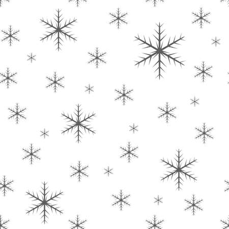 Winter snowflakes seamless pattern.のイラスト素材