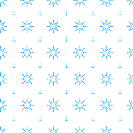 Steering Wheel seamless pattern vector illustration.のイラスト素材