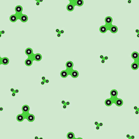 Hand Spinners icons. Seamless pattern. Vector illustration.のイラスト素材