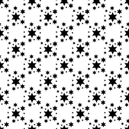 Stars Seamless Pattern. The vector image. Starry night skyのイラスト素材