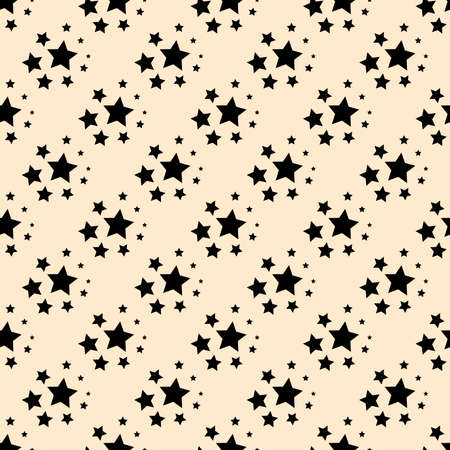 Stars Seamless Pattern. The vector image. Starry night skyのイラスト素材