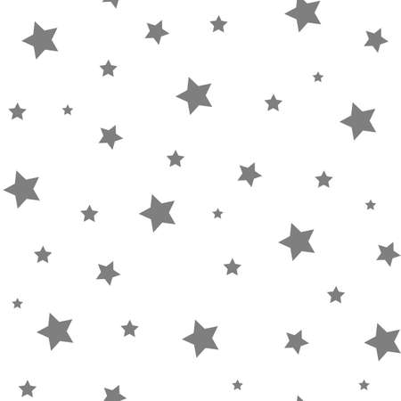 Seamless Star Monochrome Background. Stars seamless patternのイラスト素材