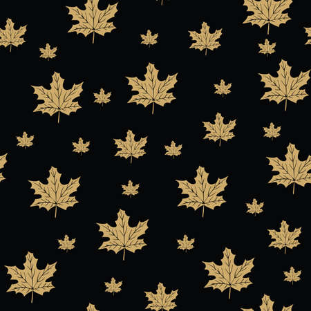 Tree leaf seamless. Background of Leaves, seamless patternのイラスト素材