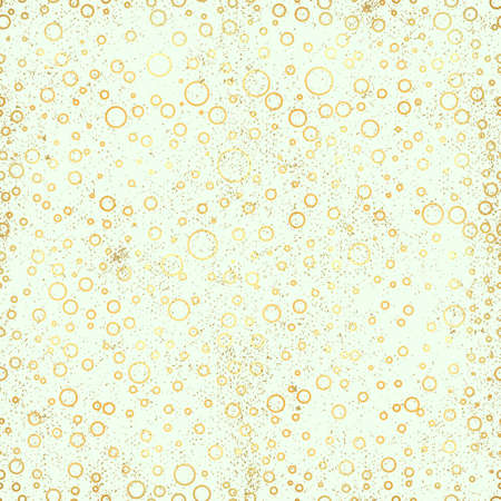 White and gold pattern. Abstract geometric modern background. Vector illustration.Shiny backdrop. Texture of gold foil. Art decor style. Polka dots, confetti.のイラスト素材