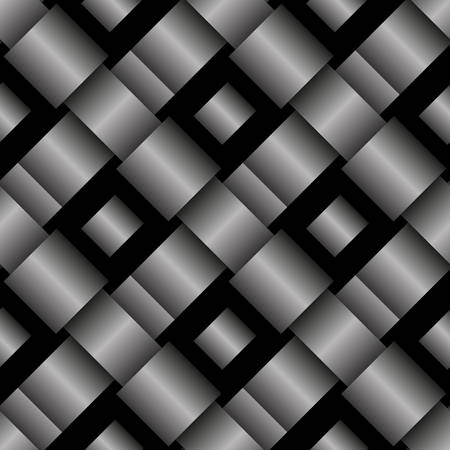 Black woven seamless background tile. Vector illustration eps 10のイラスト素材