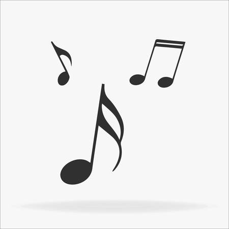 Music note icon in trendy flat style isolated on background. Music note icon page symbol for your web site design Music note icon logo, app, UI.のイラスト素材