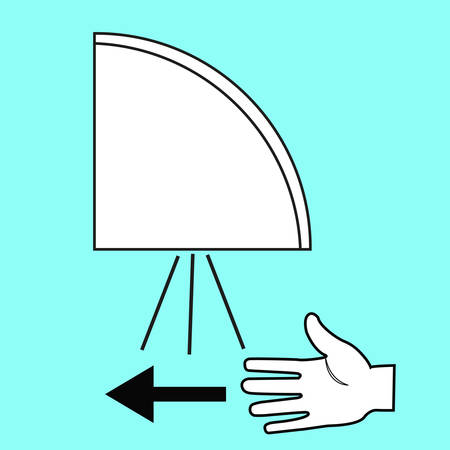 Hand Dryer Machine In Public Toilet Vector Illustrationのイラスト素材