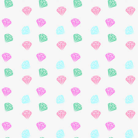 Vector seamless retro pattern, with colorful diamonds. Can be used for wallpaper, pattern fills, web page background, surface textures eps 10のイラスト素材
