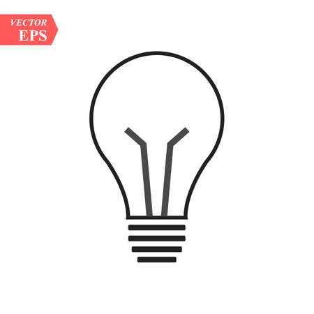 Lamp line icon on white background. Vector illustration. eps10のイラスト素材