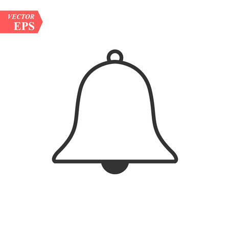 Bell line icon, Vector on white background eps10のイラスト素材