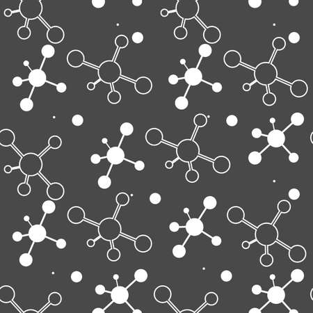 Simple abstract pattern. Vector seamless pattern with crystal lattice. Molecul seamless eps10のイラスト素材