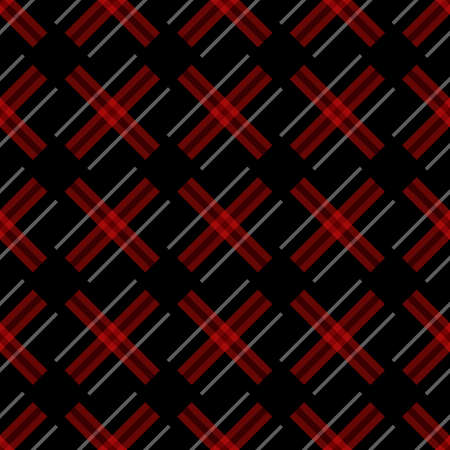 Knitting seamless vector plaid pattern with lines as a woollen Celtic tartan plaid or a knitted fabric texture in muted warm hues eps10のイラスト素材