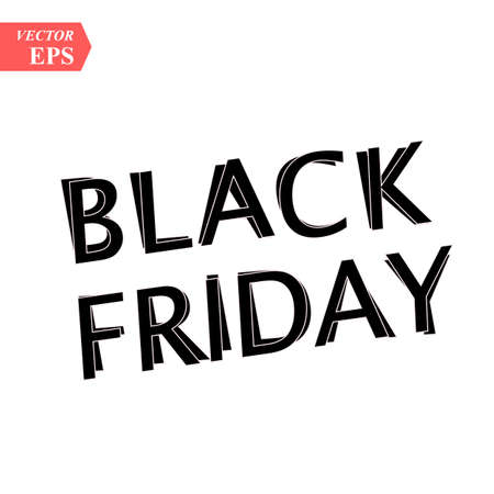 Black friday sale on white background. eps 10のイラスト素材