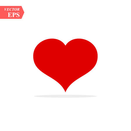 Red Heart healthy love symbol icon vector illustration eps 10のイラスト素材