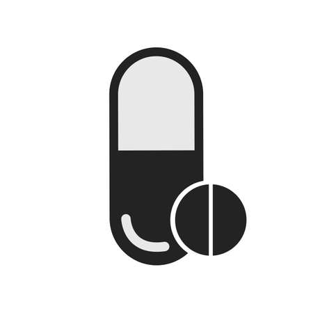 capsule vector icon, flat design best vector iconのイラスト素材