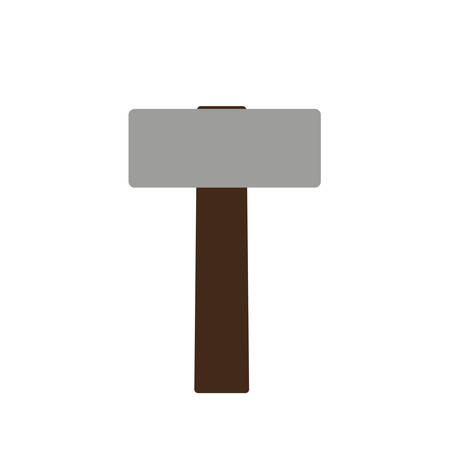 Cartoon sledgehammer tool. Sledgehammer vector stock illustration.のイラスト素材