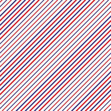 Barber shop concept pattern. Vector red, white and blue diagonal lines seamless texture - Stripe seamless pattern with red,blue and white stripe. eps10のイラスト素材