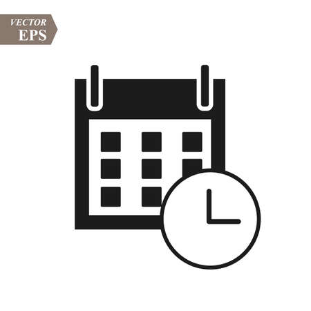 Flat calendar Icon. Calendar on the wall. Vector illustration. eps 10のイラスト素材