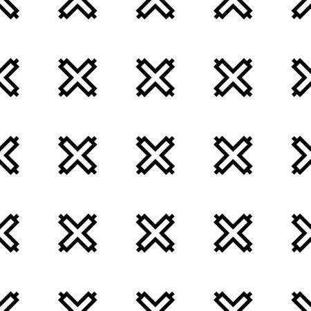 African Fence seamless motif. Africa mosaic background. Tribal wallpaper. Ethnical folk image. Ethnic ornament. Digital paper, web design, textile print, backdrop. Seamless vector artwork. eps10のイラスト素材