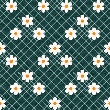 Beautiful ditsy floral seamless background. Seamless vector texture. for fashion prints eps10のイラスト素材