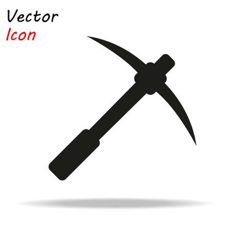 The pick icon. Pickax symbol. Flat Vector illustration eps 10のイラスト素材