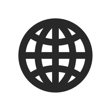 globe icon, earth icon. ilustration. Rasterized copy.の写真素材