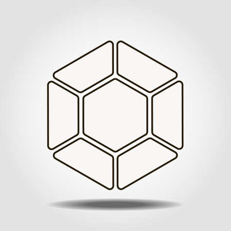 Diamond black icon. Shiny brilliant gem contour symbol. Vector isolated black drawingのイラスト素材