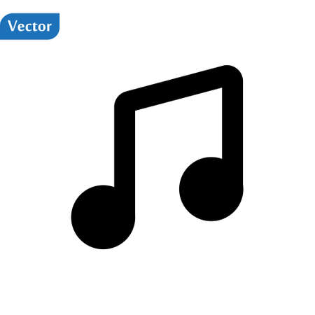 Music note icon in trendy flat style isolated on background. Music note icon page symbol for your web site design Music note icon logo, app, UI. Music note icon Vector illustration, EPS 10.のイラスト素材