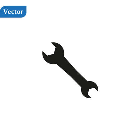 Tools wrench and screwdriver vector icon in trendy flat style isolated on grey background. Service symbol. Repair Icon. Service simbol. Tools singn. Flat design styleのイラスト素材