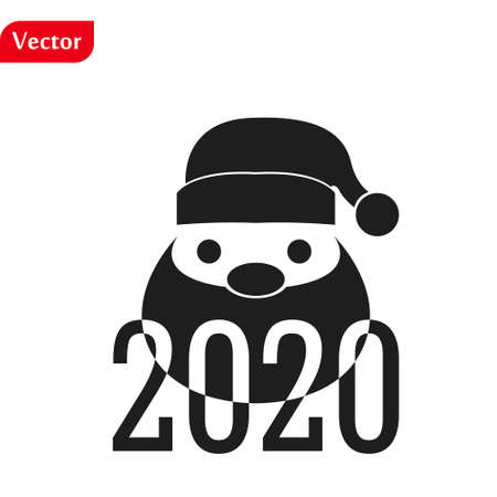 funny Christmas greetings card Funny Santa Claus. vector illustration isolated illustrationのイラスト素材