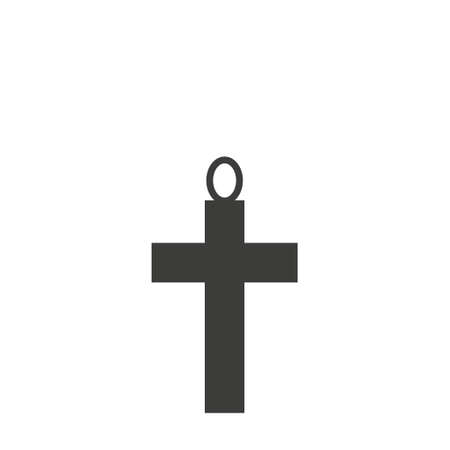 Religion Cross vector icon. filled flat sign for mobile concept and web design. Christian cross simple solid icon. Symbol, logo illustration. Pixel perfect vector graphicsのイラスト素材