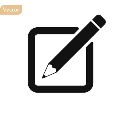 sign up Icon vector. Simple flat symbol. Perfect Black pictogram illustration on white background. eps10のイラスト素材