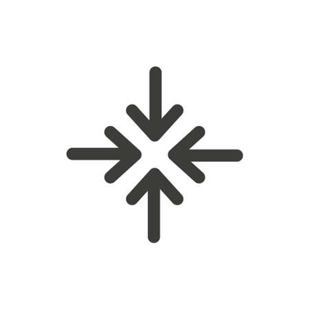 Minimaze arrows icon vector illustration logo template for many purpose. Isolated on white background. Extend, Re-size, Enlarge.のイラスト素材