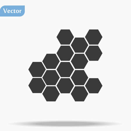 Honeycomb vector icon. Honeycomb icon for bees. Honeycomb products icon. Honeycomb icon. eps 10のイラスト素材
