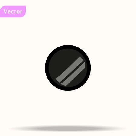 Coin or money icons. Blank metal coins with different edges. Vector Illustration eps10のイラスト素材