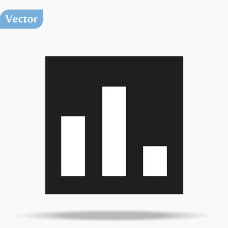 Business Info Graphic Icon Black and White Vector. bar chart icon. bar chart vector design. sign designのイラスト素材