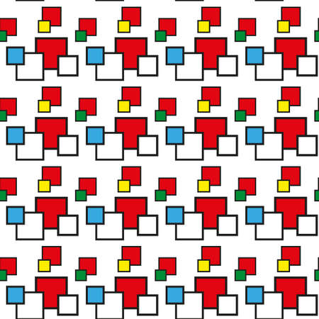 Colorful background of colored squares of different colors