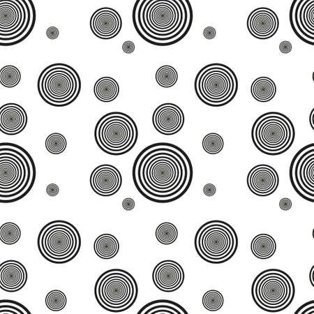 Abstract seamless background made of set of rings, vector illustration, eps10のイラスト素材