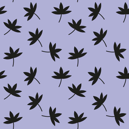 Marijuana leaf pattern. Simple illustration of marijuana leaf vector pattern for webのイラスト素材