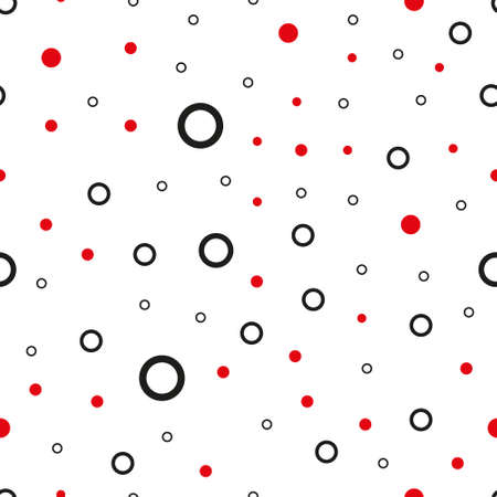 Dark Red vector seamless background with bubbles. Abstract illustration with colored bubbles in nature style. Design for textile, fabric, wallpapers.のイラスト素材
