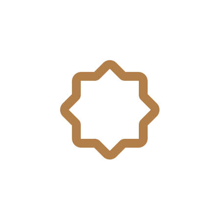 Eight point star vector shape. islamic background ramadhan template ornamentのイラスト素材