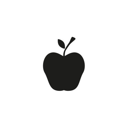 Apple Icon in trendy flat style isolated on grey background. Apple Icon page symbol for your web site design Apple Icon logo, app, UI. Apple Icon Vector illustration,のイラスト素材