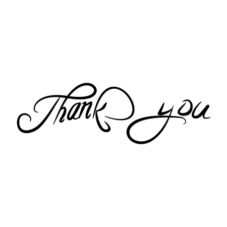 Thank you vector illustrationのイラスト素材