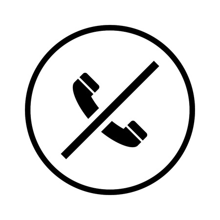 mobil phone icon noのイラスト素材