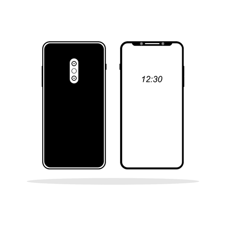 Modern smartphone design vector iconのイラスト素材